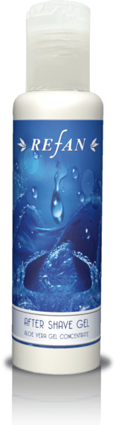 Refan gel μετα το ξυρισμα με συμπυκνωμα aloe vera gel