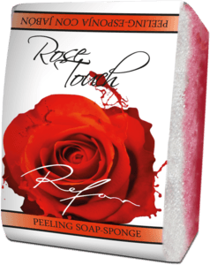 Rose Touch Peeling σαπούνι-σφουγγάρι